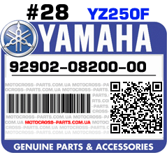 92902-08200-00 YAMAHA YZ250F