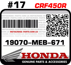 19070-MEB-671 HONDA CRF450R