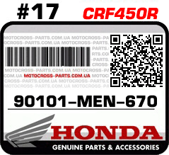 90101-MEN-670 HONDA CRF450R