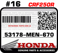53178-MEN-670 HONDA CRF250R