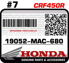 19052-MAC-680 HONDA CRF450R