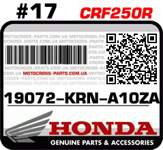 19072-KRN-A10ZA HONDA CRF250R