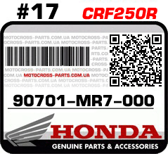 90701-MR7-000 HONDA CRF250R