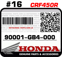 90001-GB4-000 HONDA CRF450R