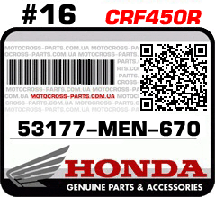 53177-MEN-670 HONDA CRF450R