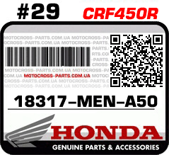 18317-MEN-A50 HONDA CRF450R