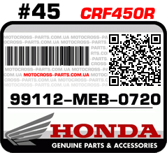 99112-MEB-0720 HONDA CRF450R