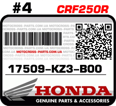 17509-KZ3-B00 HONDA CRF250R