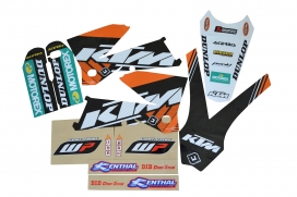 Наклейки FLU TEAM KTM комплект ― MOTOCROSS-PARTS.RU