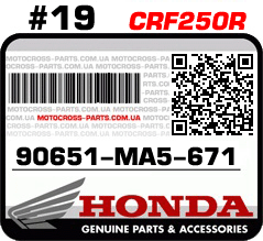 90651-MA5-671 HONDA CRF250R