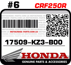 17509-KZ3-B00 HONDA CRF250R