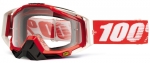 Мото очки 100% RACECRAFT Goggle Fire Red - Clear Lens