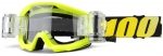Детские мото очки 100% STRATA JR Mud Goggle Neon Yellow - Clear Lens