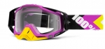 Мото очки 100% RACECRAFT Goggle Hyperion Magenta - прозрачная линза