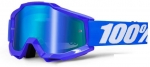 Мото очки 100% ACCURI Moto Goggle Reflex Blue - зеркальная линза