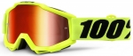Детские мото очки 100% ACCURI Youth Goggle Fluo Yellow - Mirror Red Lens