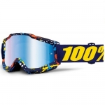 Мото очки 100% ACCURI Goggle Pollok - Mirror Blue Lens