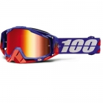 Мото очки 100% RACECRAFT Goggle Republic - Mirror Red Lens