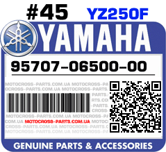 95707-06500-00 YAMAHA YZ250F