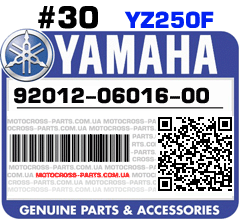 92012-06016-00 YAMAHA YZ250F