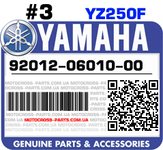 92012-06010-00 YAMAHA YZ250F