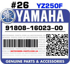 91808-16023-00 YAMAHA YZ250F