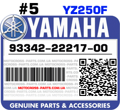 93342-22217-00 YAMAHA YZ250F