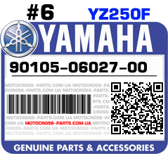 90105-06027-00 YAMAHA YZ250F