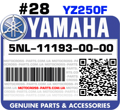 5NL-11193-00-00 YAMAHA YZ250F