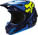 Мотошлем FOX V1 RACE HELMET ECE сине-желтый