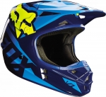 Мотошлем FOX V1 RACE HELMET ECE сине-желтый