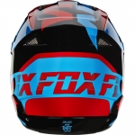 Мотошлем FOX V1 MAKO HELMET ECE сине-красный