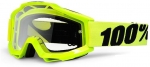 Мото очки 100% ACCURI Moto Goggle Fluo Yellow - Clear Lens