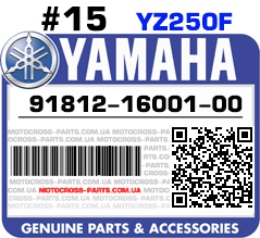 91812-16001-00 YAMAHA YZ250F