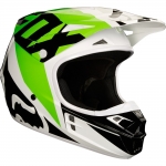 Мотошлем FOX V1 SAYAK HELMET ECE [WHT/BLK/GRN]