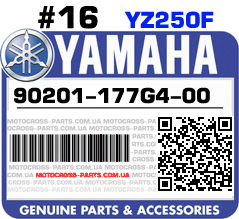 90201-177G4-00 YAMAHA YZ250F