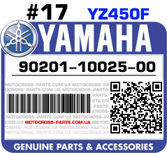 90201-10025-00 YAMAHA YZ450F