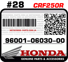 96001-06030-00 HONDA CRF250R