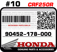 90452-178-000 HONDA CRF250R