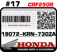 19072-KRN-730ZA HONDA CRF250R