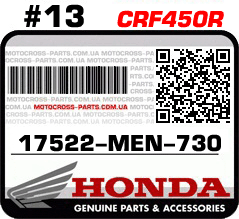 17522-MEN-730 HONDA CRF450R