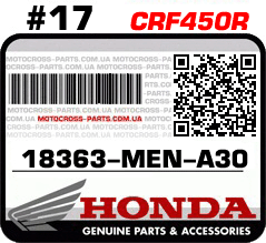 18363-MEN-A30 HONDA CRF450R