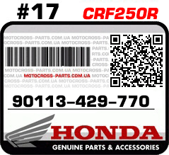 90113-429-770 HONDA CRF250R