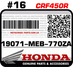 19071-MEB-770ZA HONDA CRF450R