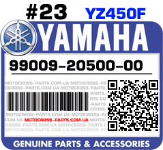 99009-20500-00 YAMAHA YZ450F