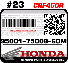 95001-75008-60M HONDA CRF450R