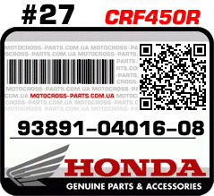 93891-04016-08 HONDA CRF450R