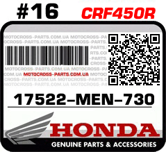 17522-MEN-730 HONDA CRF450R