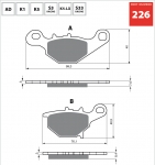 ЗАДНИЕ ТОРМОЗНЫЕ КОЛОДКИ GOLD FREN K5 SUZUKI RM85