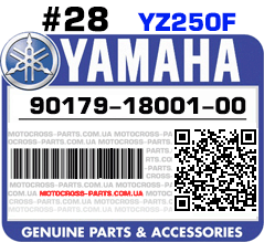 90179-18001-00 YAMAHA YZ250F